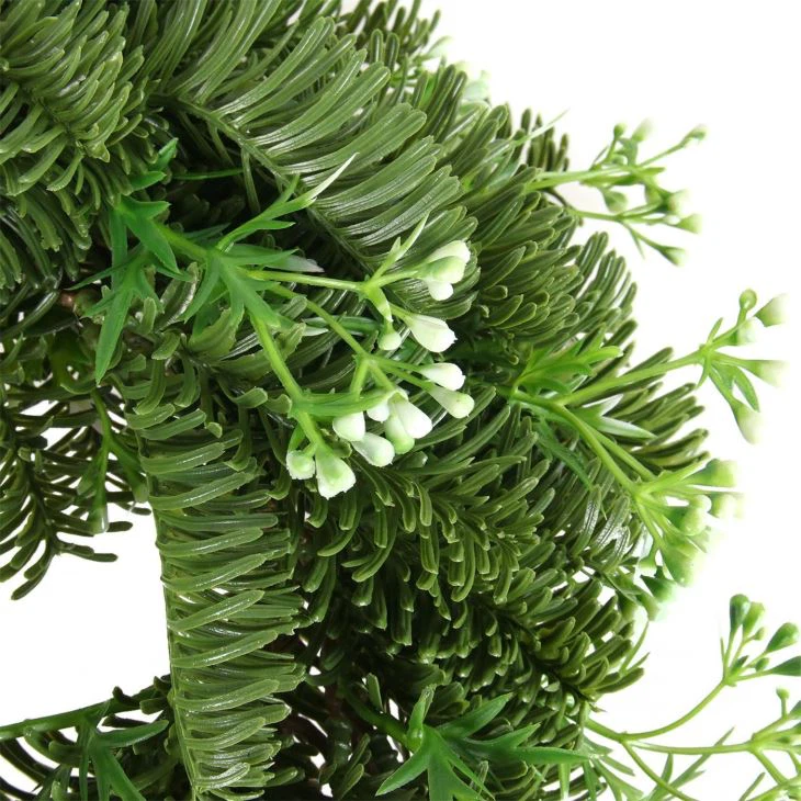 Artificial Boxwood Lavender Wreath